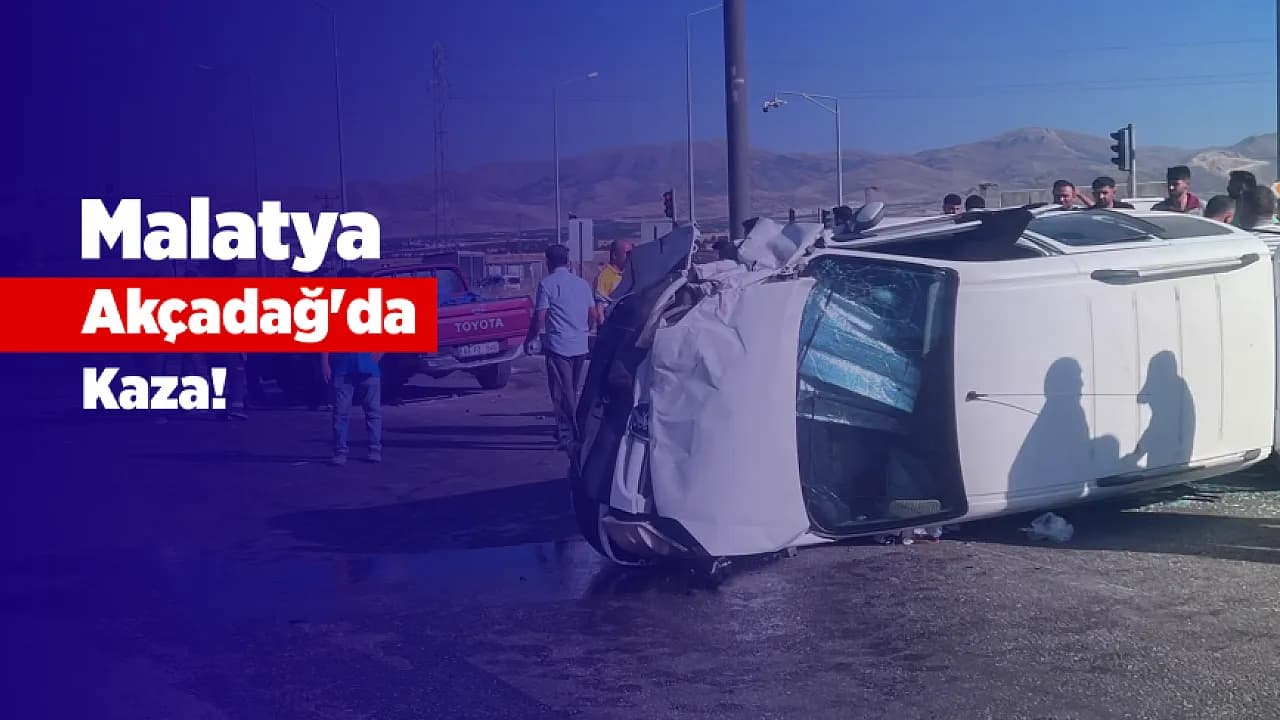 Malatya'da İki Otomobil Çarpıştı! 2 Kişi Yaralandı